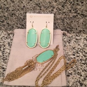 Mint green Danielle’s and Rayne by Kendra Scott 💕